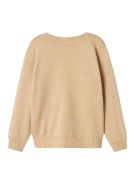 Sudadera Name It Lamane beige para niño