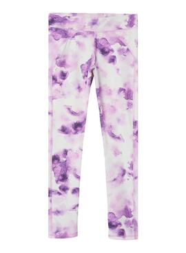 Legging Name It Diandra morado para niña