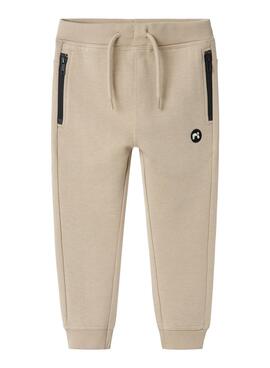 Pantalón Name It Jogger beige kids