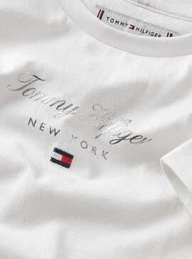 Camiseta Tommy Hilfiger Nyc blanco para niña