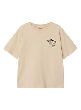 Camiseta Name It Lasso beige para niño