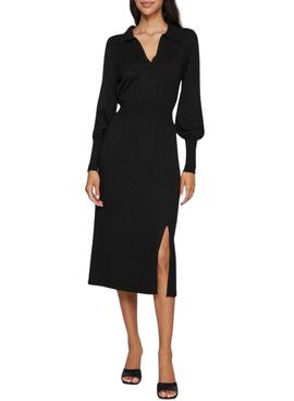 Vestido Vila Vicomfy de punto negro para mujer