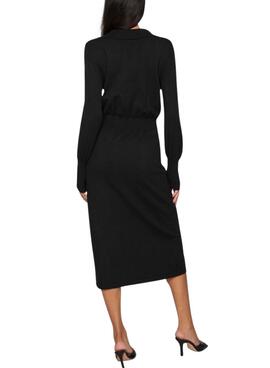 Vestido Vila Vicomfy de punto negro para mujer