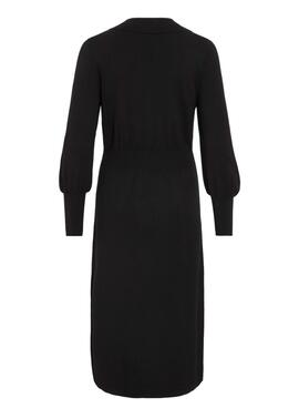 Vestido Vila Vicomfy de punto negro para mujer