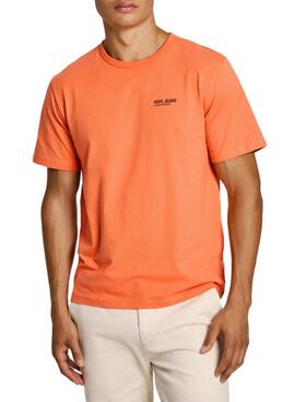 Camiseta Pepe Jeans Sam naranja para hombre