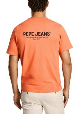 Camiseta Pepe Jeans Sam naranja para hombre