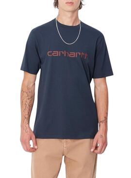 Camiseta Carhartt azul marino para hombre