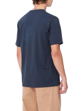 Camiseta Carhartt azul marino para hombre