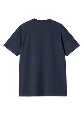 Camiseta Carhartt azul marino para hombre