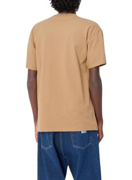 Camiseta Carhartt Script camel para hombre