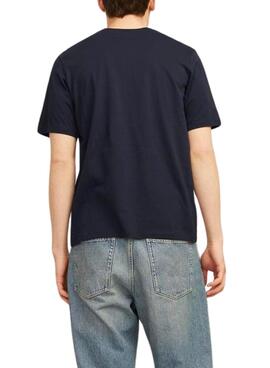 Camiseta Jack and Jones Logotipo marino para hombre