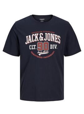 Camiseta Jack and Jones Logotipo marino para hombre