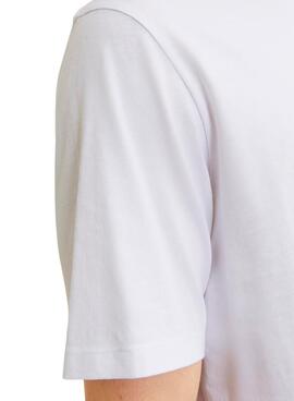 Camiseta Jack and Jones Logotipo blanco para hombre