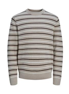 Jersey Jack and Jones Bronx punto beige para hombre