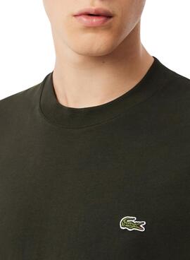 Camiseta Lacoste básico verde para hombre