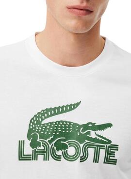 Camiseta Lacoste Croco XL blanco para hombre