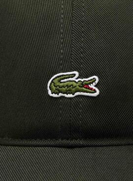 Gorra Lacoste básica verde para hombre