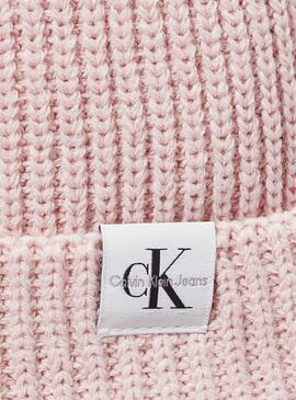 Gorro Calvin Klein Jeans Monogram rosa