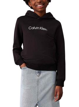 Sudadera Calvin Klein Institutional Logo negro 