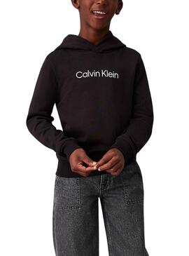 Sudadera Calvin Klein Institutional Logo negro 