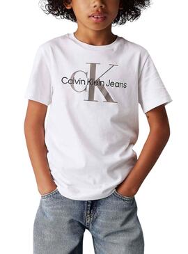 Camiseta Calvin Klein Jeans Monogram blanco 