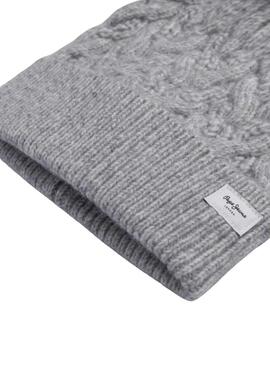 Gorro Pepe Jeans Wallis gris para mujer