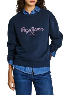 Sudadera Pepe Jeans Frida azul marino para mujer