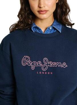 Sudadera Pepe Jeans Frida azul marino para mujer