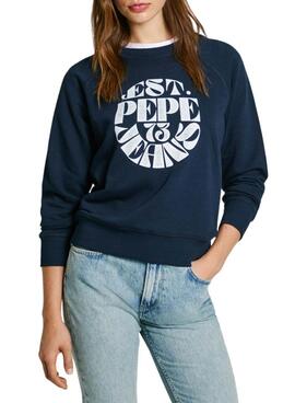 Sudadera Pepe Jeans Elena azul marino para mujer