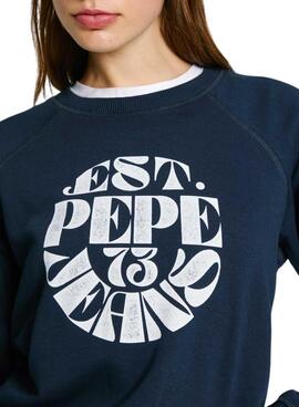 Sudadera Pepe Jeans Elena azul marino para mujer