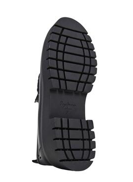 Mocasines Pepe Jeans Queen negro para mujer