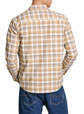 Camisa Pepe Jeans Manel beige para hombre