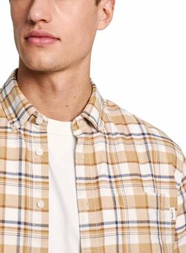 Camisa Pepe Jeans Manel beige para hombre