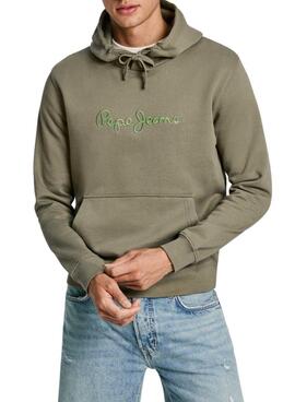 Sudadera Pepe Jeans New Joe Hoodie verde para hombre