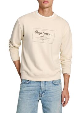 Sudadera Pepe Jeans Simon beige para hombre