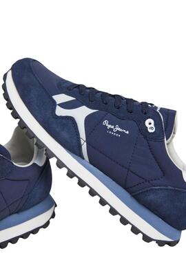 Zapatillas Pepe Jeans Brit On azul para hombre