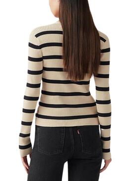 Chaqueta Levis Tulip cardigan beige para mujer