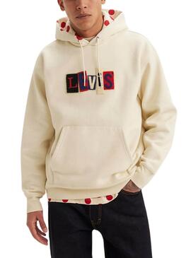 Sudadera Levis Skate beige para hombre