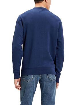 Sudadera Levis básica azul para hombre