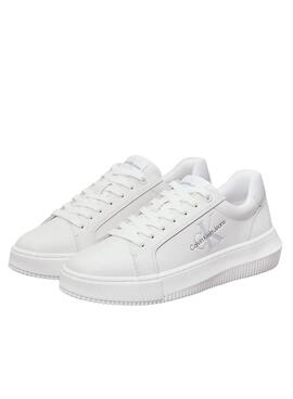 Zapatillas Calvin Klein Jeans Chunky cupsole blanco para mujer