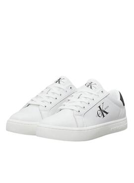 Zapatillas Calvin Klein Jeans Chunky cupsole blanco y negro para mujer