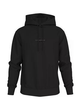 Sudadera Calvin Klein Jeans Monologo negro para hombre