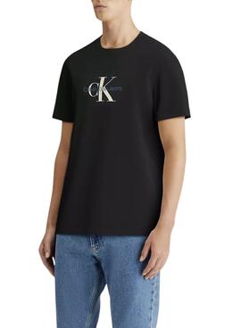 Camiseta Calvin Klein Jeans Monologo negro para hombre