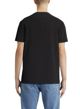 Camiseta Calvin Klein Jeans Monologo negro para hombre