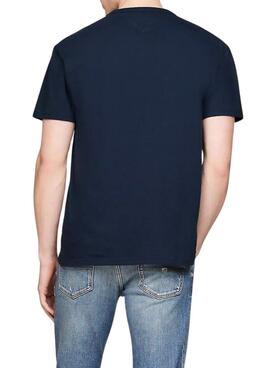 Camiseta Tommy Hilfiger Gold Crest azul marino para hombre