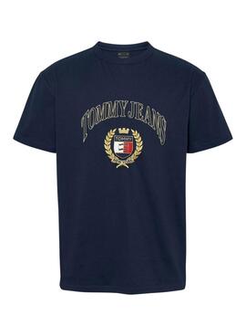 Camiseta Tommy Hilfiger Gold Crest azul marino para hombre