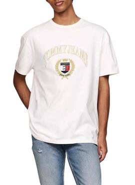 Camiseta Tommy Hilfiger Gold Crest blanco para hombre