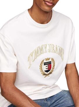 Camiseta Tommy Hilfiger Gold Crest blanco para hombre