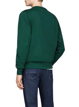 Sudadera Tommy Hilfiger Basic verde para hombre