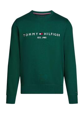 Sudadera Tommy Hilfiger Basic verde para hombre